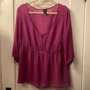 Torrid sheer baby doll top